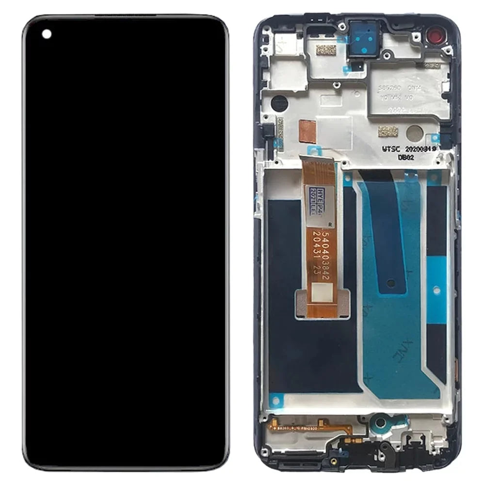 For OnePlus Nord N10 5G BE2029 Digitizer Full Assembly with Frame OEM LCD Screen Midnight