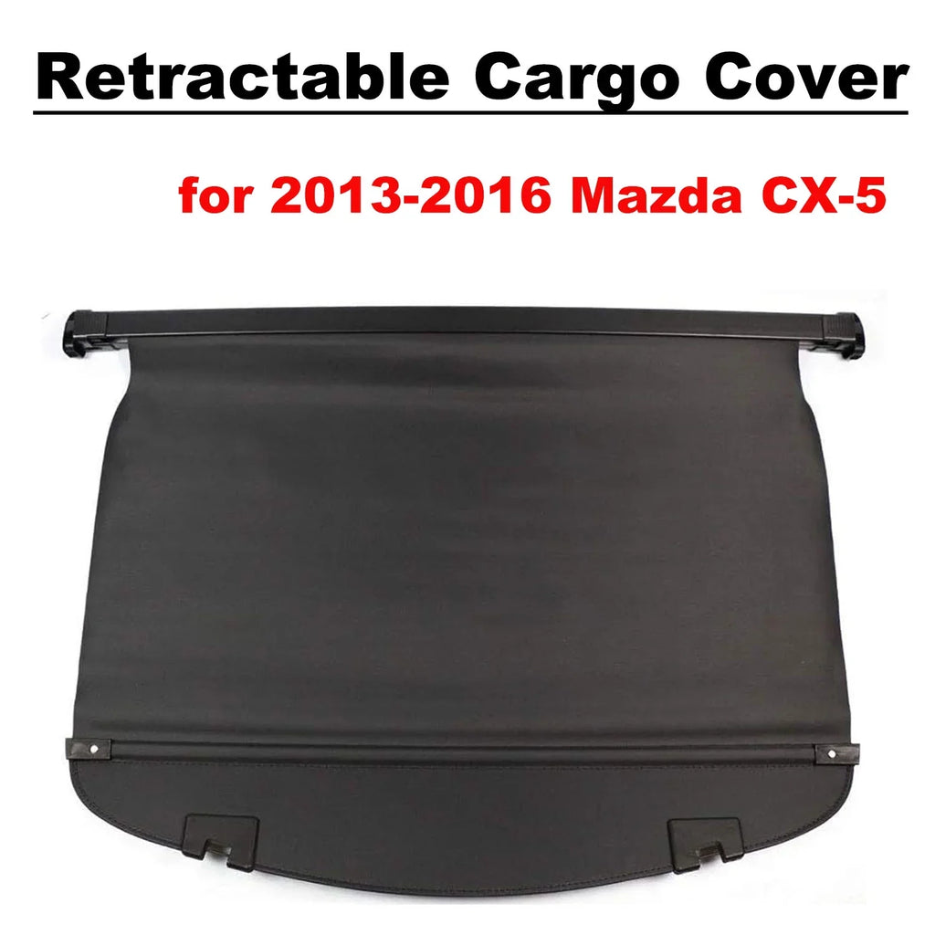 Fit Mazda CX-5 2013 2014 2015 2016 Midnight Retractable Cargo Cover for Mazda CX-5 2013-2016 SUV Accessory Rear Trunk Area Privacy Shield Shade Cover With Rebounding Plastic