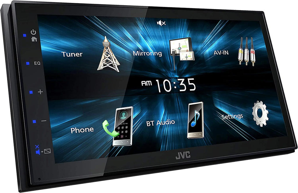 JVC KW-M150BT Bluetooth Car Stereo Receiver with USB Port 6.75" Display Radio MP3 Player Double DIN + Absolute Camera