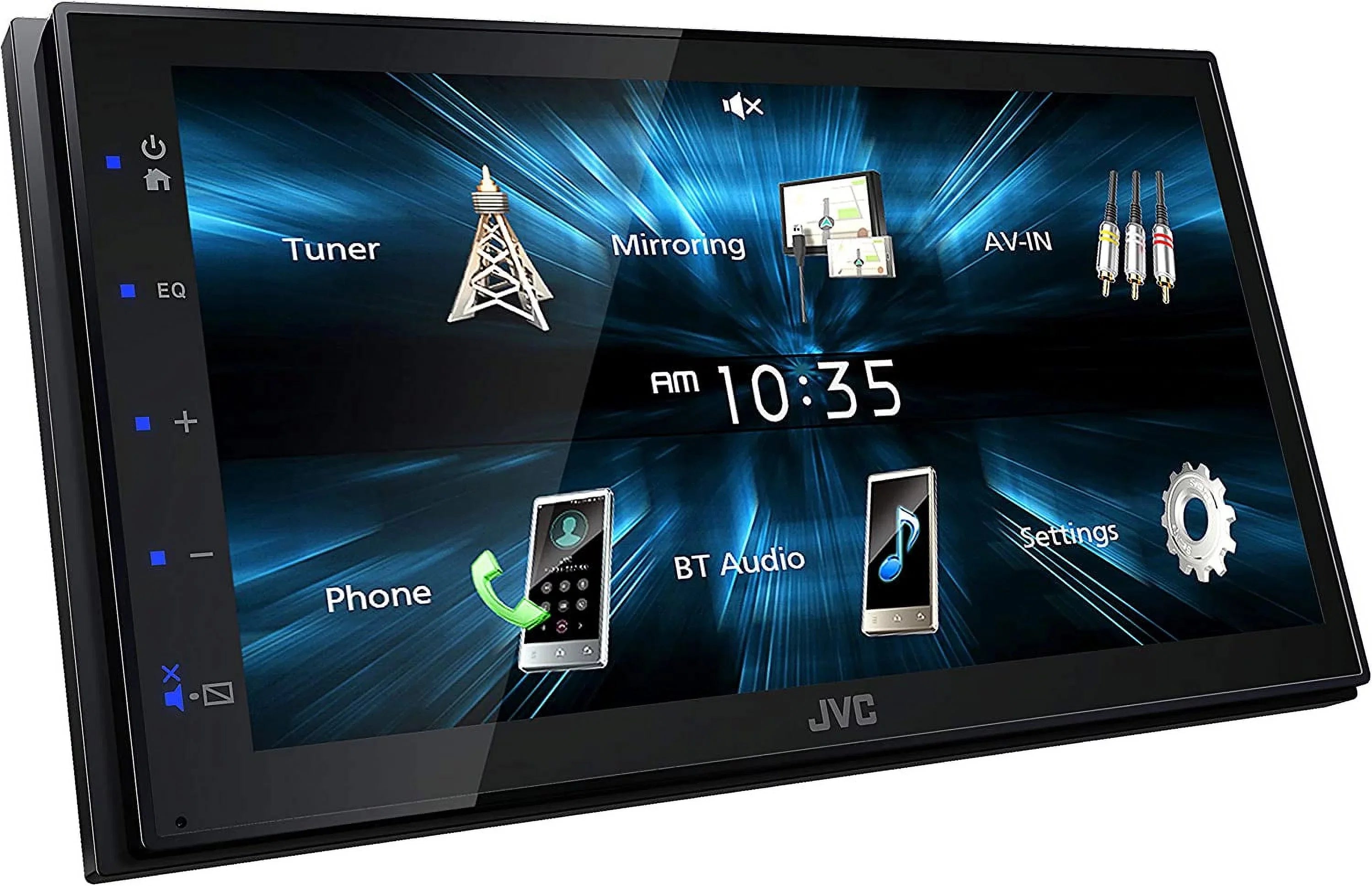 JVC KW-M150BT Bluetooth Car Stereo Receiver with USB Port 6.75" Display Radio MP3 Player Double DIN + Absolute Camera