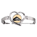Pyrad Chartlet Art Deco Fashion Bracelet Heart Jewelry Wire Bangle