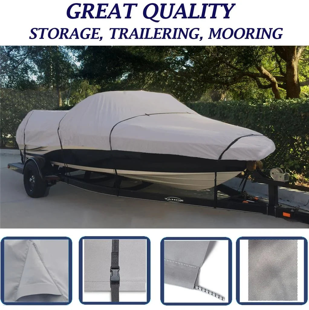 BOAT COVER Compatible for ALUMACRAFT INVADER 185 2002-2005 STORAGE, TRAVEL, LIFT