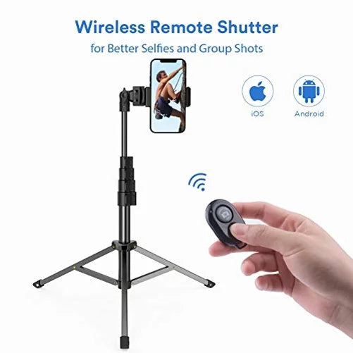 67" Edge Tripod Stand Wireless Remote Shutter Selfie Stick K4P for Galaxy J7 V (2017) Perx S6 Edge+ S7 Edge S8 active S10e S10 On5 J3 Emerge 5G Note 9 8 20 10 Plus S21 FE 5G J5