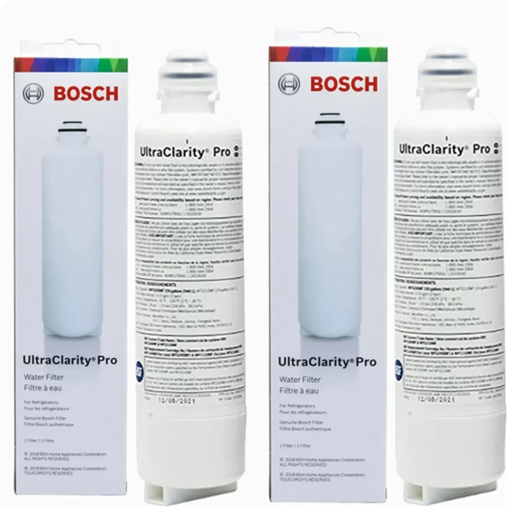 2 Pack Bosch UltraClarity Pro Water Filter, BORPLFTR50,BORPLFTR55, RA450022, REPLFLTR55, 11032531 Individuals