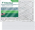Filterbuy 16x30x4 MERV 13 Pleated HVAC AC Furnace Air Filters (3-Pack)