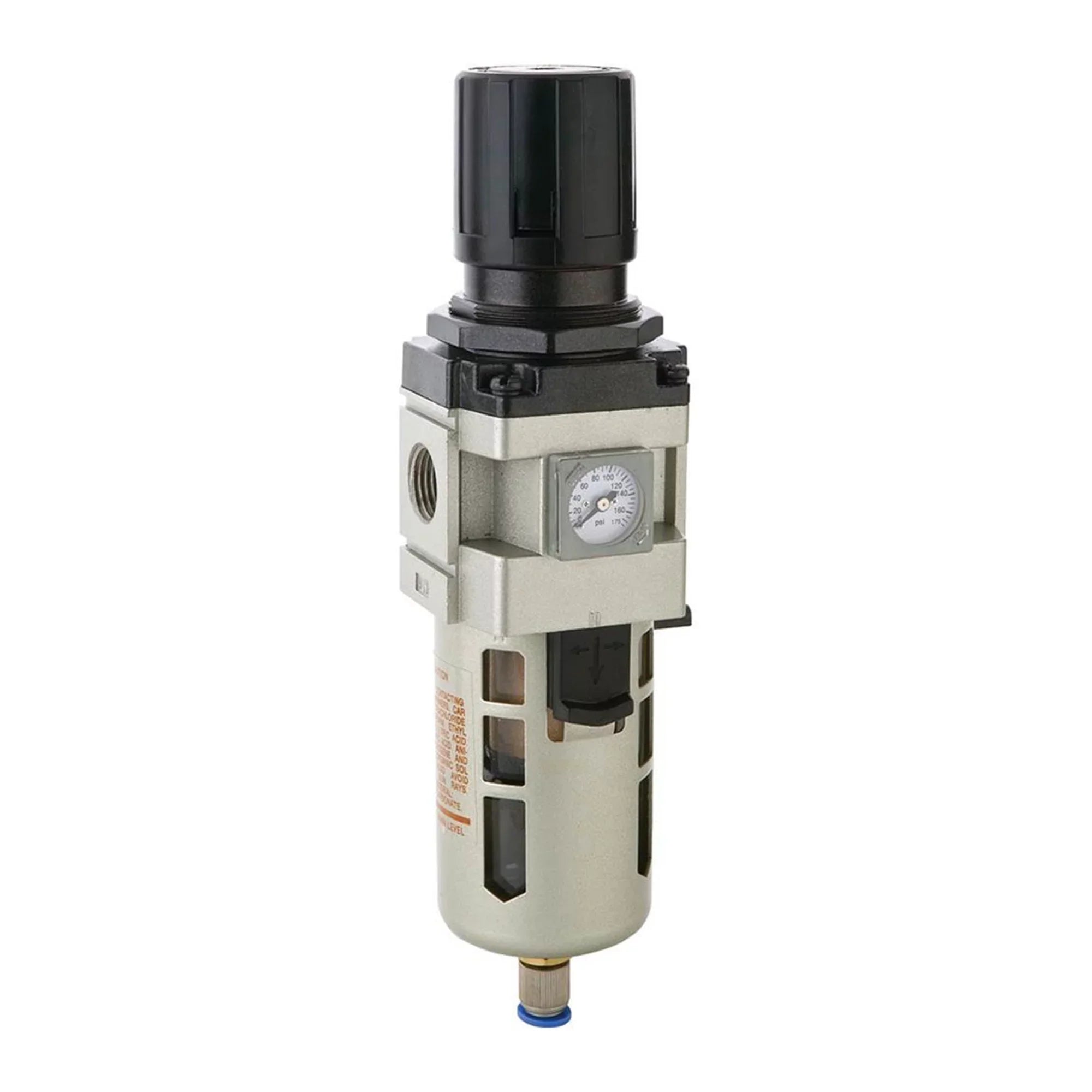 RapidAir MaxLine K93217 0.75 Inch 175 Max PSI NPT Filter Regulator w/ Gauge