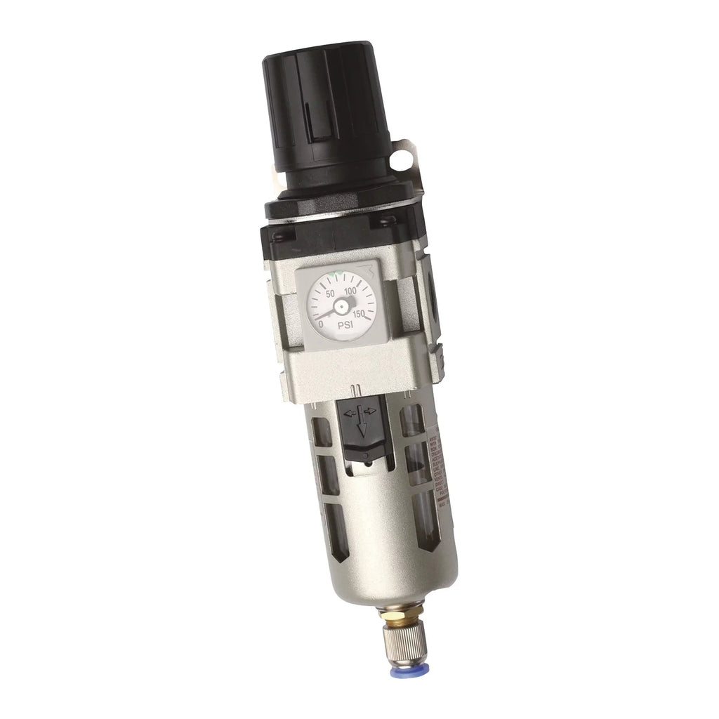 RapidAir MaxLine K93217 0.75 Inch 175 Max PSI NPT Filter Regulator w/ Gauge