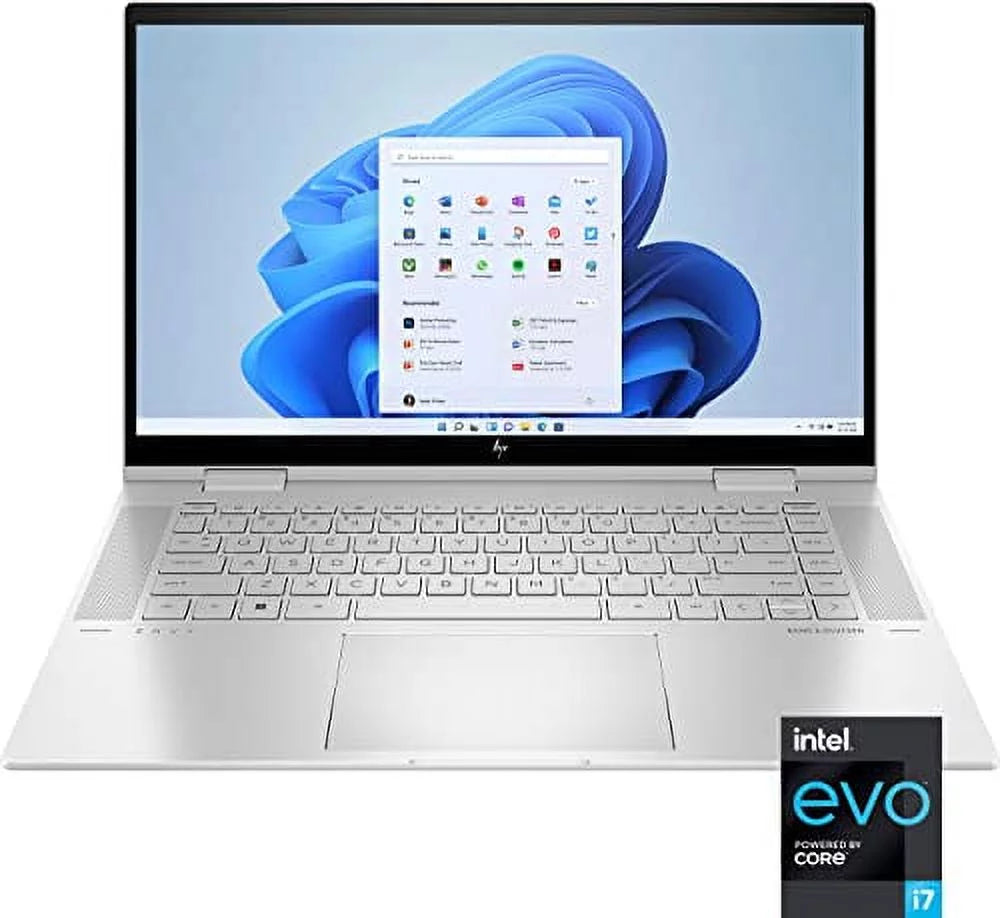 HP 2022 Envy X360 15.6" FHD IPS Touchscreen 2-in-1 Laptop Intel 10-Core i5-1235U Iris Xe Graphics 32GB DDR4 1TB NVMe SSD HDMI2.1 2xThunderbolt 4 WiFi AX BT Backlit Windows 11 Pro w/RE 32GB USB