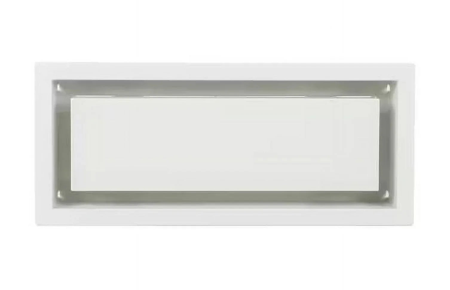 FITTES Aria Lite 10 in. x 6 in. White Framed Wall Vent