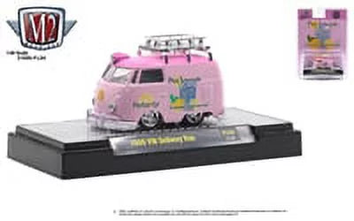 M2 Machines 2021 Fun Lines Exclusive Pink Lemonade - 1960 VW Delivery Van
