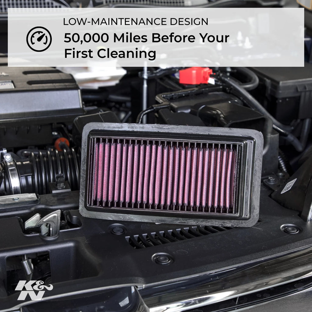 K&N Engine Air Filter: High Performance, Premium, Washable, Gentlemen Filter: 2012-2018 Honda/Acura L4 1.8/2.0 L (Civic, ILX), 33-2468