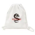 Animal Myth Dragon East West Backpack Canvas Drawstring Reusable Mesh Shopping Bag