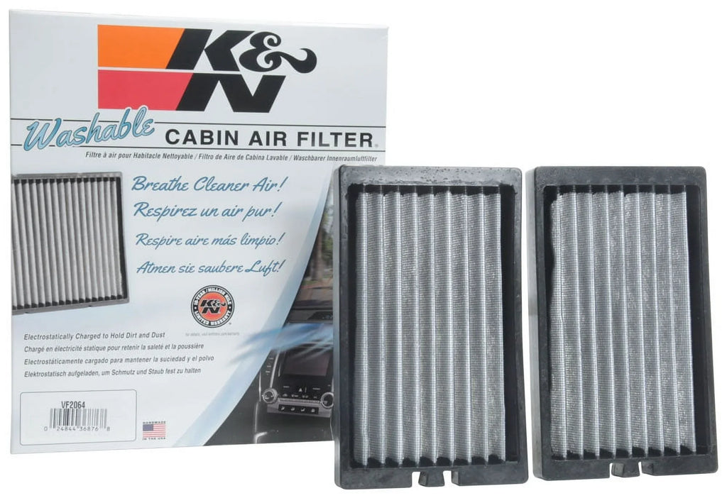 K&N VF2064 CABIN AIR FILTER (2 PIECE DESIGN)