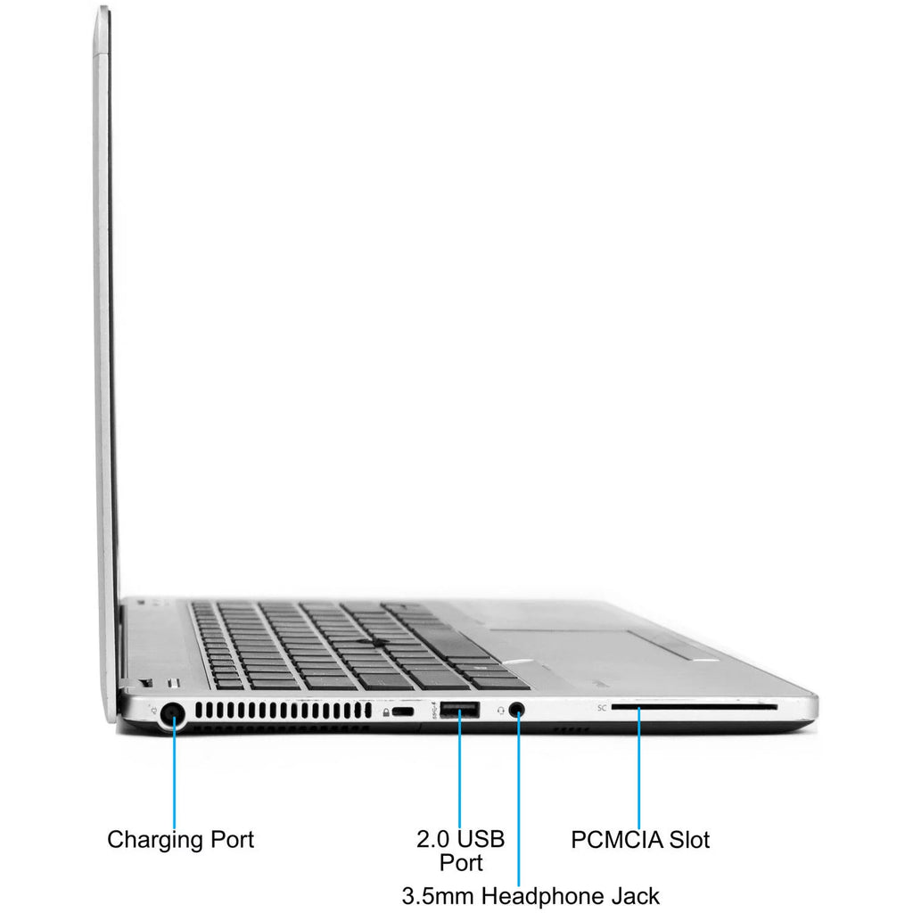 Restored HP Silver 14" Folio 9470M Laptop PC with Intel Core i5-3437U Processor, 4GB Memory, 128GB Solid State Drive and Windows 10 Pro (Refurbished)