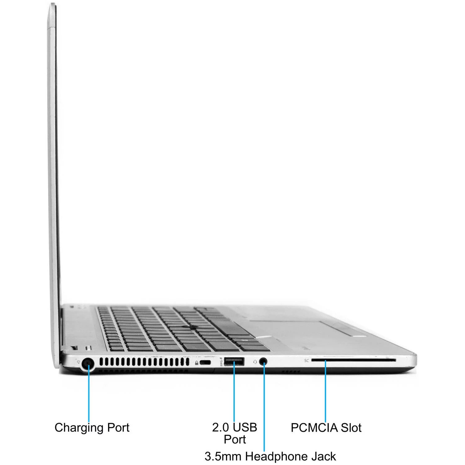 Restored HP Silver 14" Folio 9470M Laptop PC with Intel Core i5-3437U Processor, 4GB Memory, 128GB Solid State Drive and Windows 10 Pro (Refurbished)