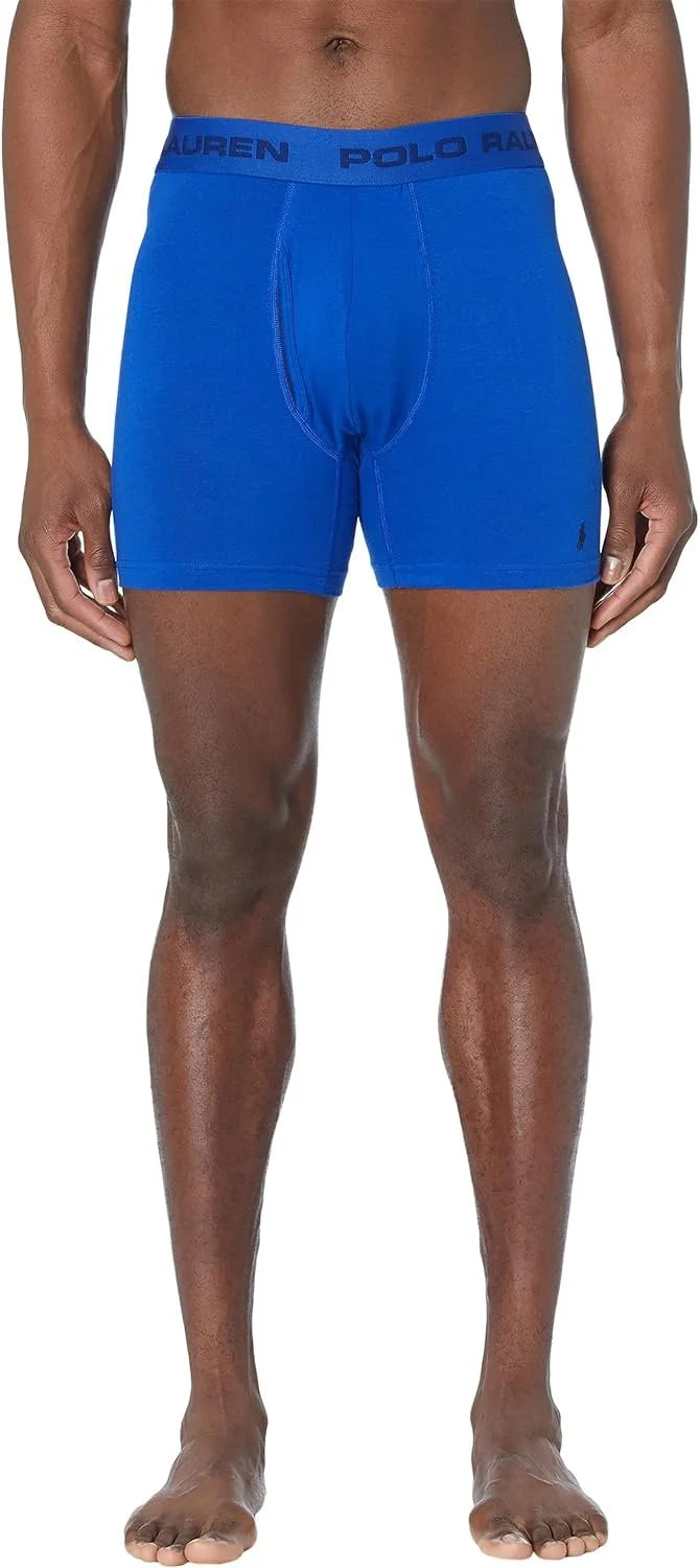 Polo Ralph Lauren Freedom FX: Friction Free Pouch Boxer Brief Cruise Navy/Andover Heather/Rugby Royal LG