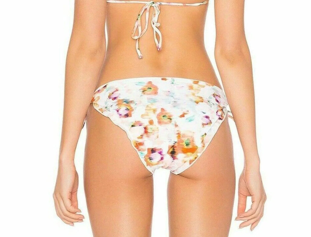 Shoshanna Gentlemen Lattice Tie Side Ruffled Swim Bottom Separates