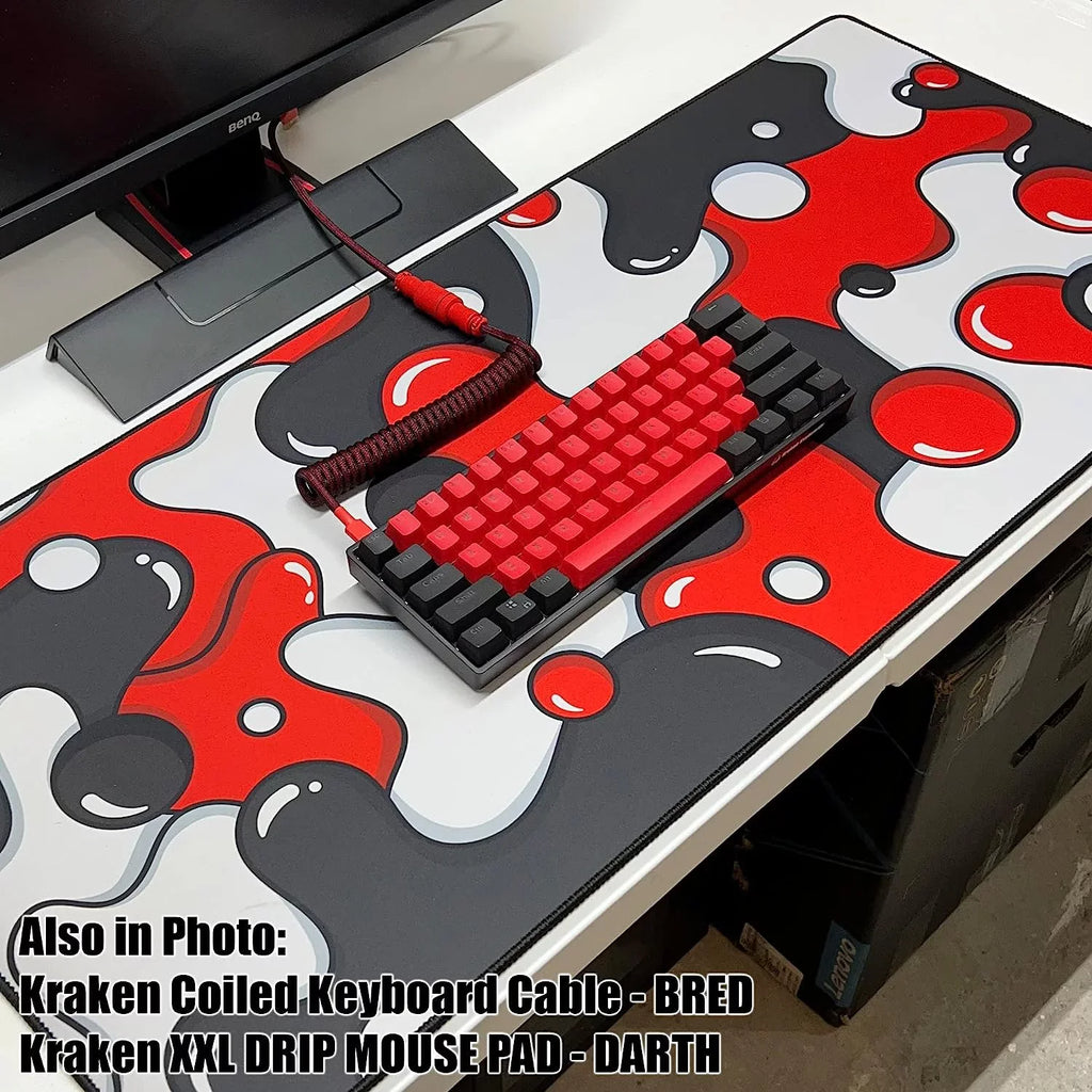 Kraken Pro 60 - BRED Edition 60% Mechanical Keyboard RGB Gaming Keyboard (Silver Speed Switches)