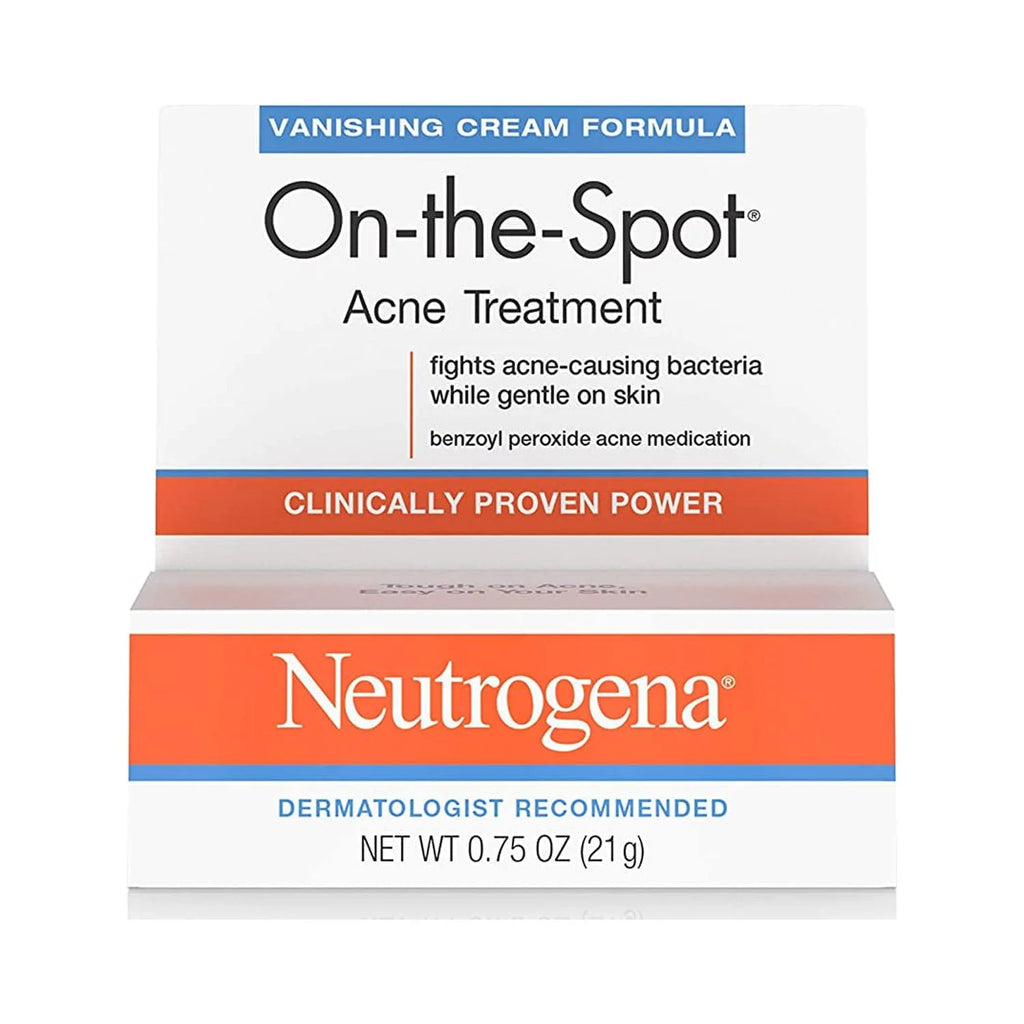Neutrogena On-The-Spot Acne Spot People with 2.5% Benzoyl Peroxide Acne Gentlemen Medicine to Treat Face Acne, Gentle Benzoyl Peroxide Pimple Gel for Acne Prone Skin,.75 oz (Pack of 2)