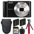 Sony Cyber-shot DSC-W810 Digital Camera + Extra Battery +Tripod + Case -64GB Kit