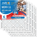 28x30x2 Air Filter MERV 11 Comparable to MPR 1000, MPR 1200 & FPR 7 Electrostatic Pleated Air Conditioner Filter 6 Pack HVAC Premium USA Made 28x30x2 Furnace Filters by AIRX FILTERS WICKED CLEAN AIR.