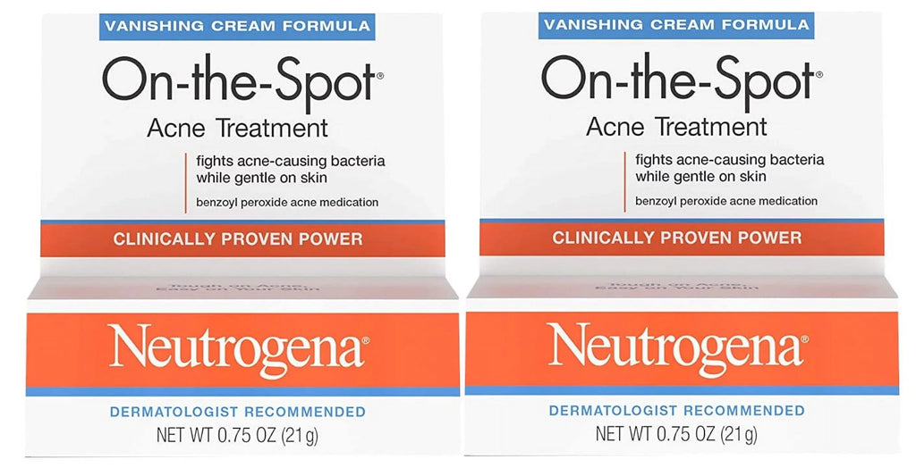 Neutrogena On-The-Spot Acne Spot People with 2.5% Benzoyl Peroxide Acne Gentlemen Medicine to Treat Face Acne, Gentle Benzoyl Peroxide Pimple Gel for Acne Prone Skin,.75 oz (Pack of 2)
