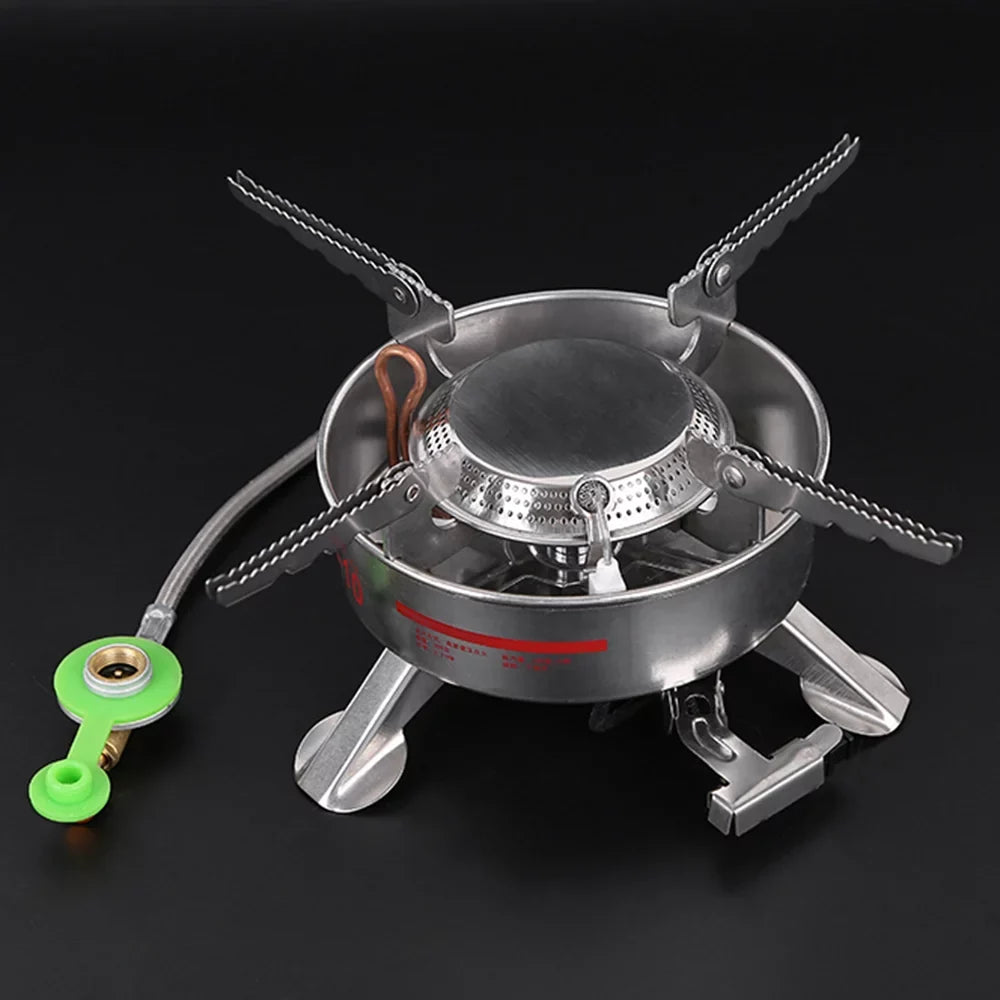 MABOTO BRS-10 Outdoor Portable Camping Picnic Split-Type Stainless Steel Butane Gas Cooker Big Power Large Blaze
