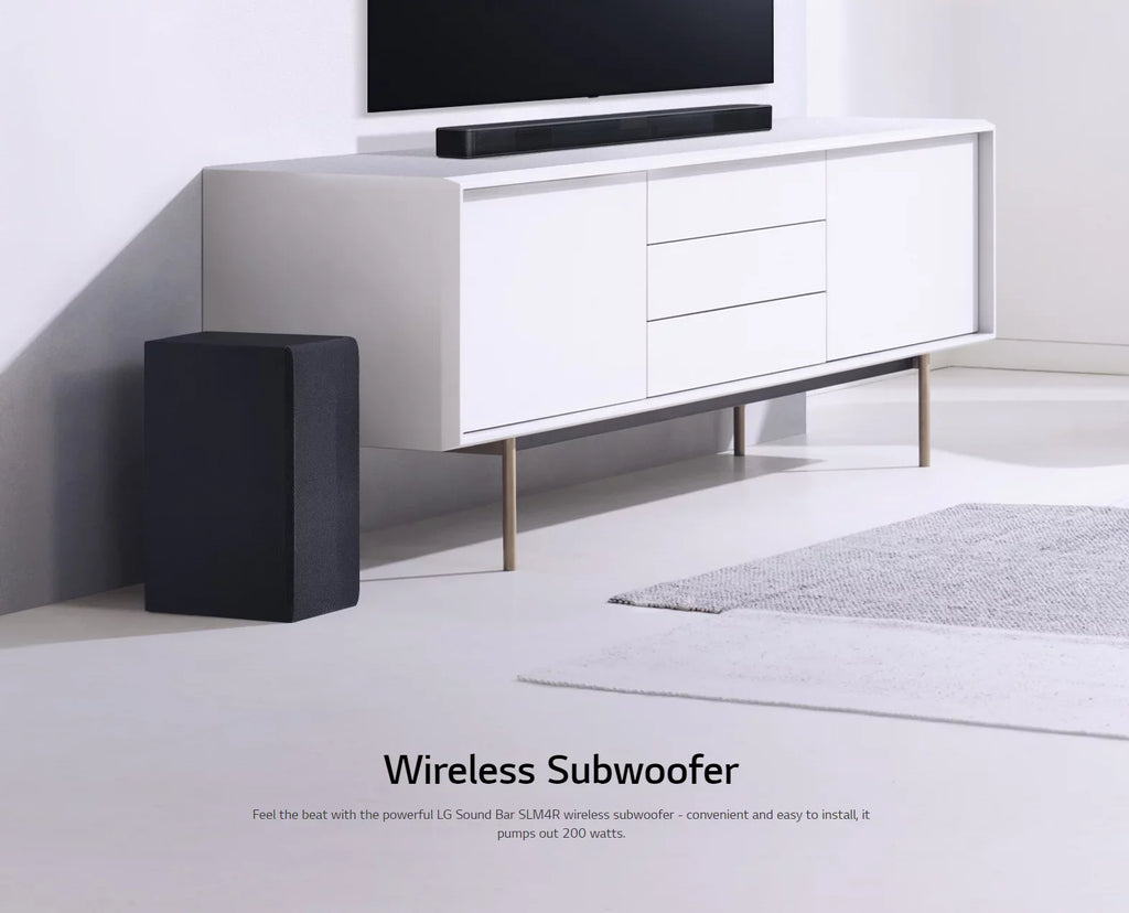 LG 4.1 Channel 420W Soundbar Surround System with Wireless Speakers - SLM4R