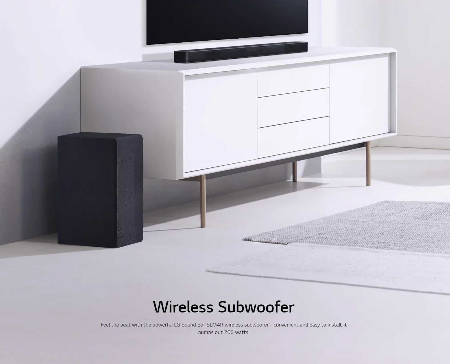 LG 4.1 Channel 420W Soundbar Surround System with Wireless Speakers - SLM4R