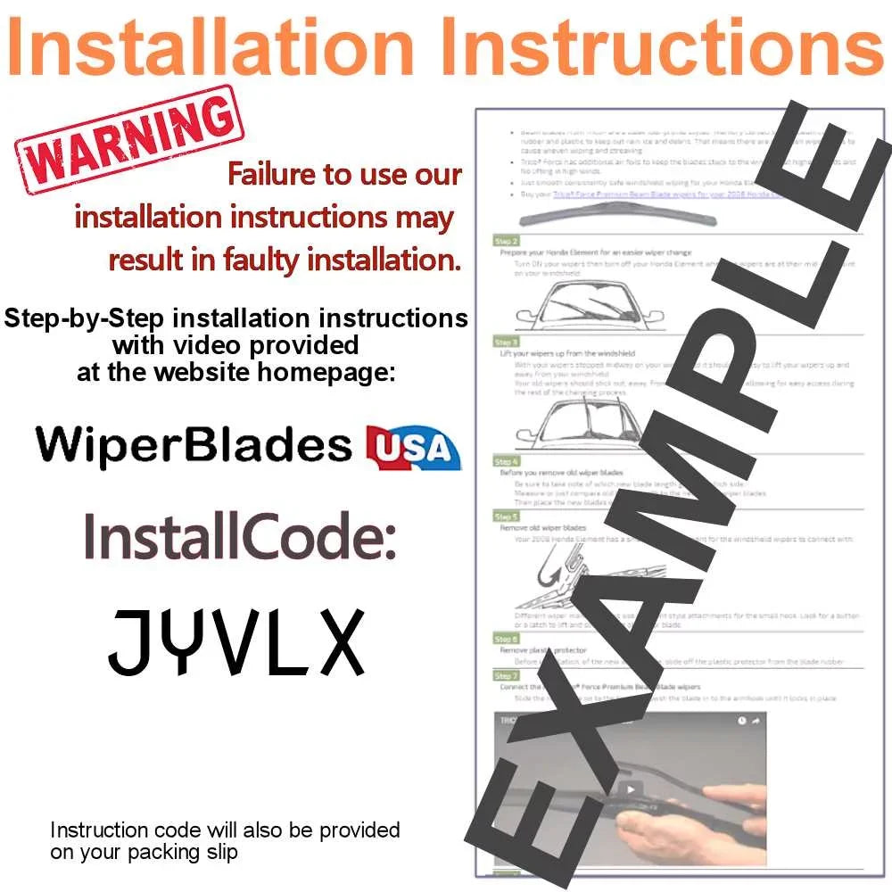 2018 Buick Envision Beam Wiper Blades Wipers WBUSA (Set of 3) w/Rear Wiper