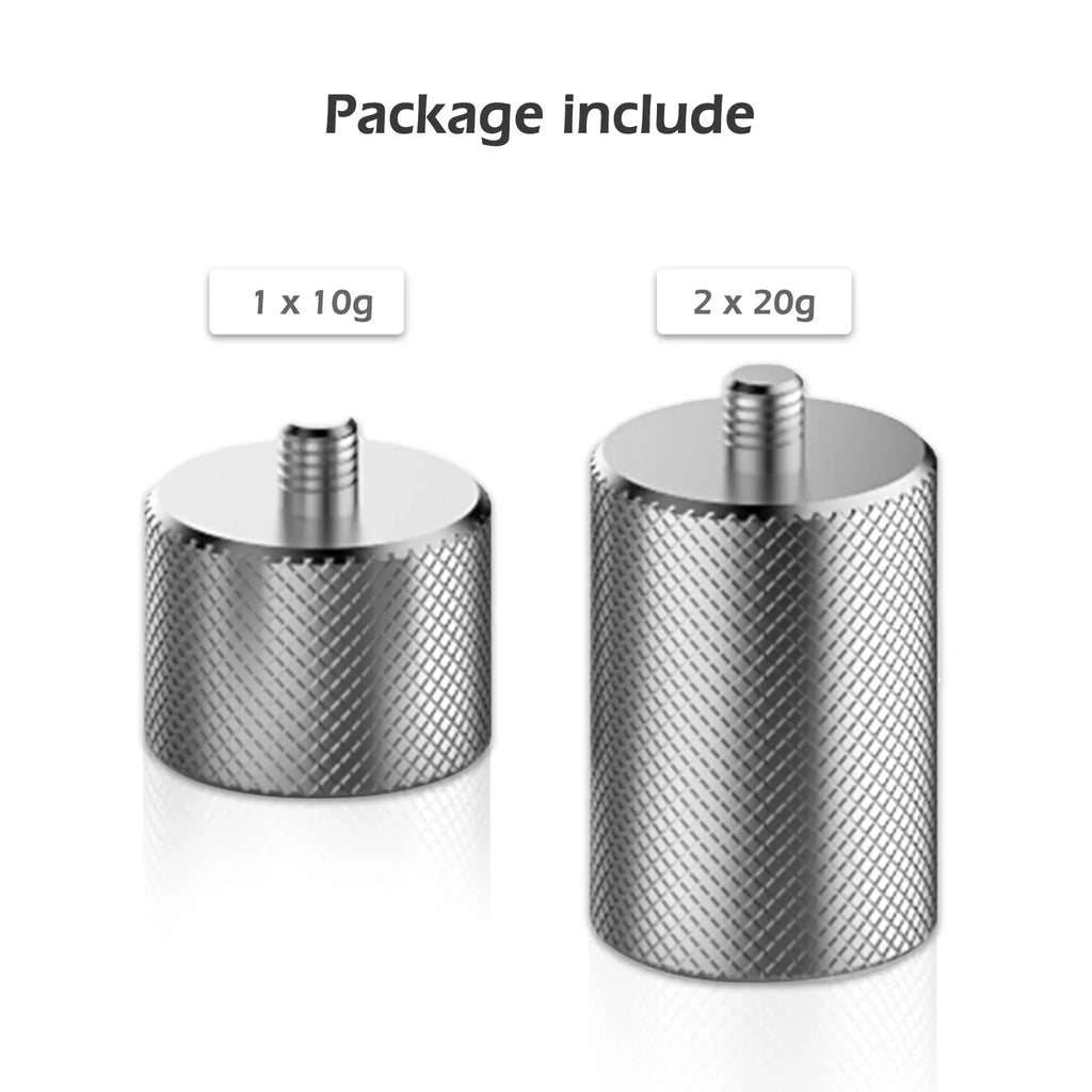 Nebublu Counterweight for DJI OSMO Mobile 3 OM 4, 3pcs Metal Counter Weight 50g, Hand,held Gimbal Stabilizer, Optimal Balance for Smartphone Video Shooting