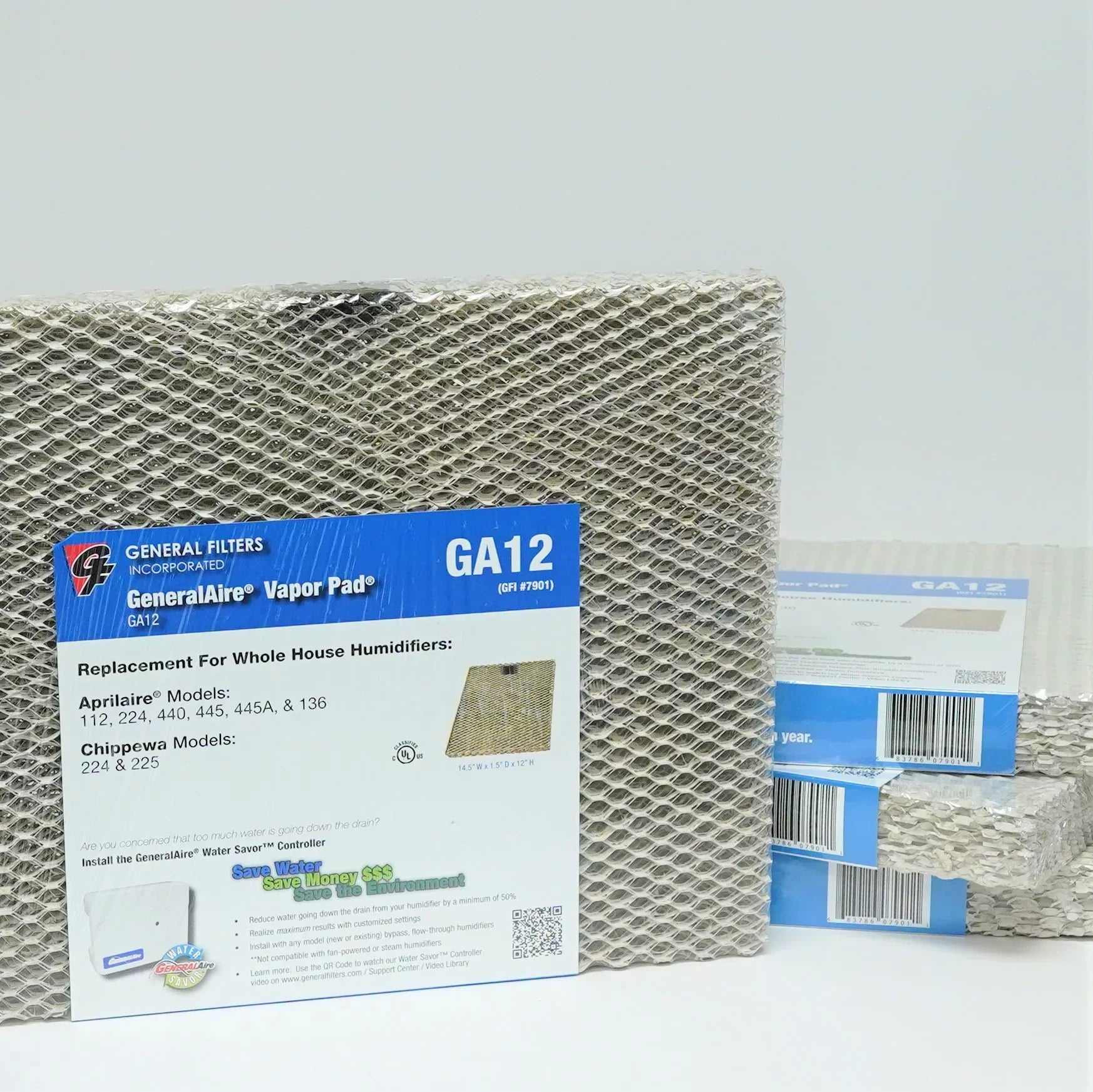 Water Panel #12 4 Pack for Aprilaire 440 445 Humidifier Pad Filter