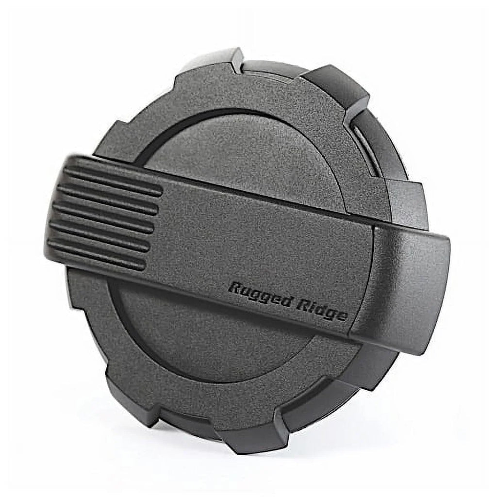 Rugged Ridge by RealTruck | 11425.12 Elite Gas Cap Door, Non-Lock, Dark 2007-2018 Jeep Wrangler JK Compatible with Select: 2008, 2015-2018 Jeep Wrangler Unlimited