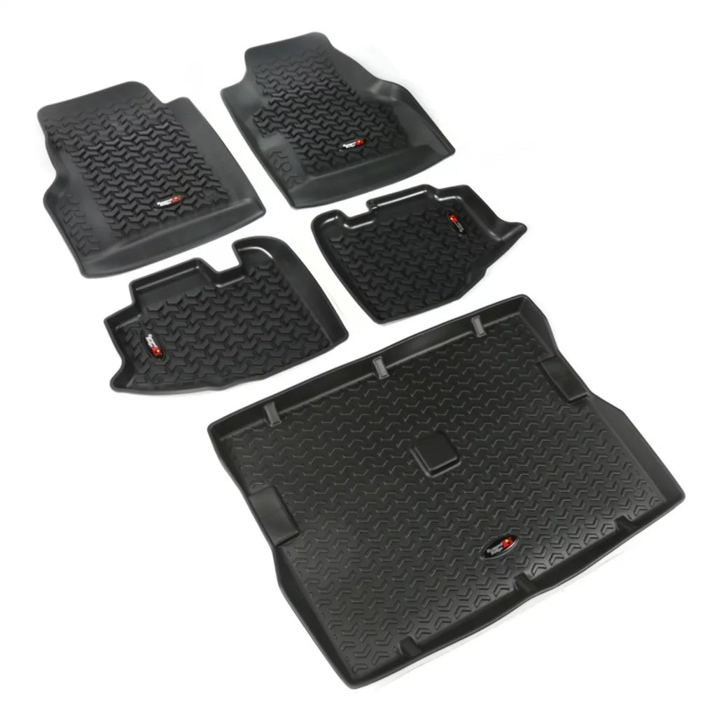 Rugged Ridge by RealTruck | Floor Liner, Front/Rear/Cargo | 12988.10 | Compatible with 1997-2006 Jeep Wrangler TJ/LJ
