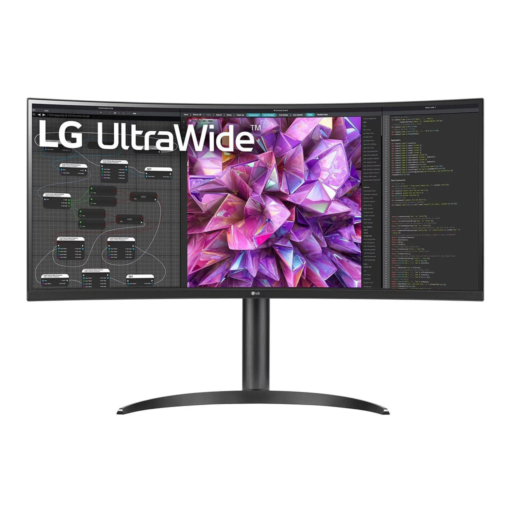 LG UltraWide QHD 34-Inch Curved Computer Monitor 34WQ73A-B, IPS with HDR 10 Compatibility, Built-In KVM, and USB Type-C, Dark