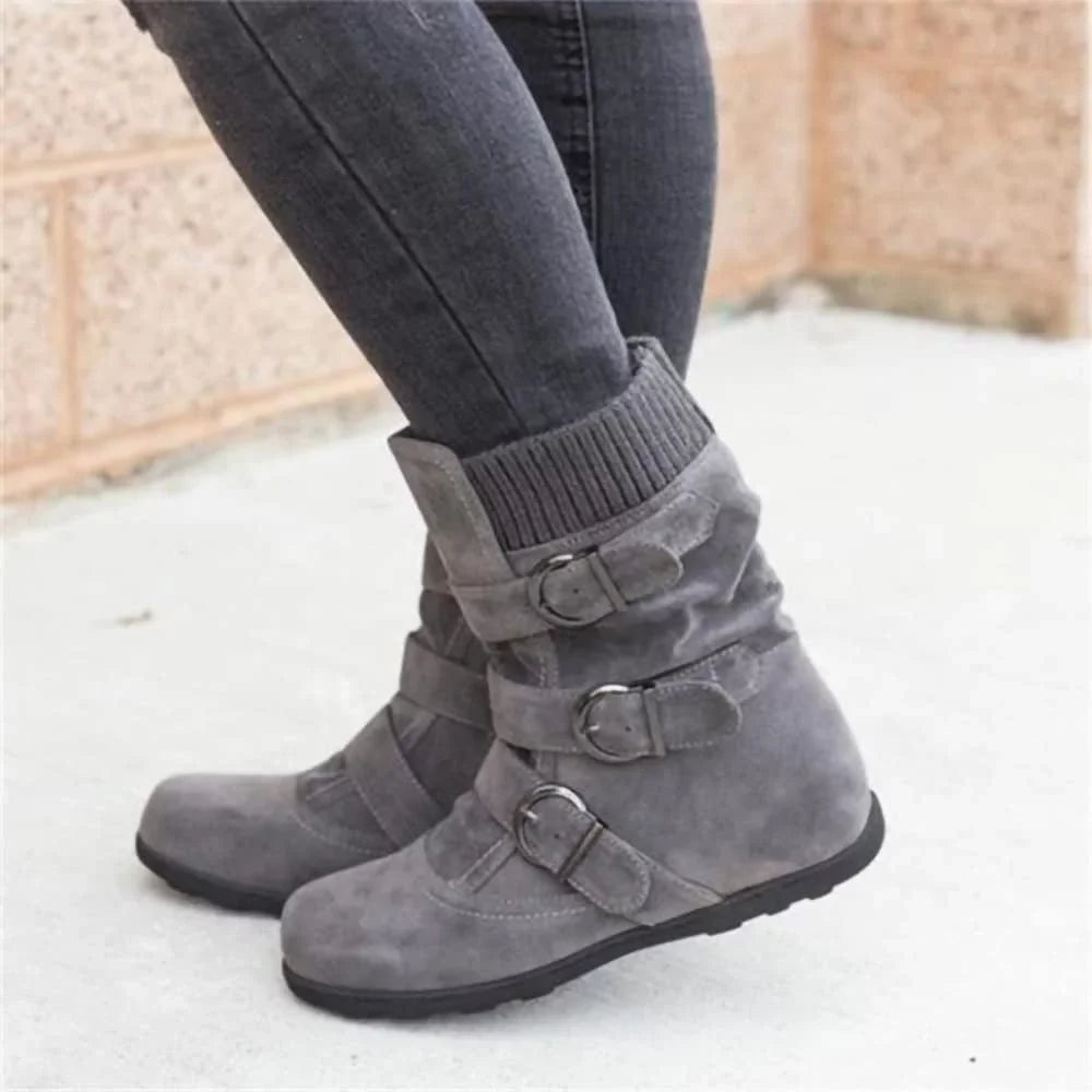 People Classic Boots Gentlemen Warm Snow Boots Flat Plush Casual Ladies Shoes Plus Size Autumn Winter Outdoor Booties