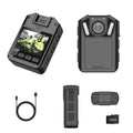 RONY 1440P Mini Body Camera - 128GB Wearable Police Body Camcorder with Night Vision - Waterproof Body Cam with Audio and Video Recording for Law People Security Guard Home