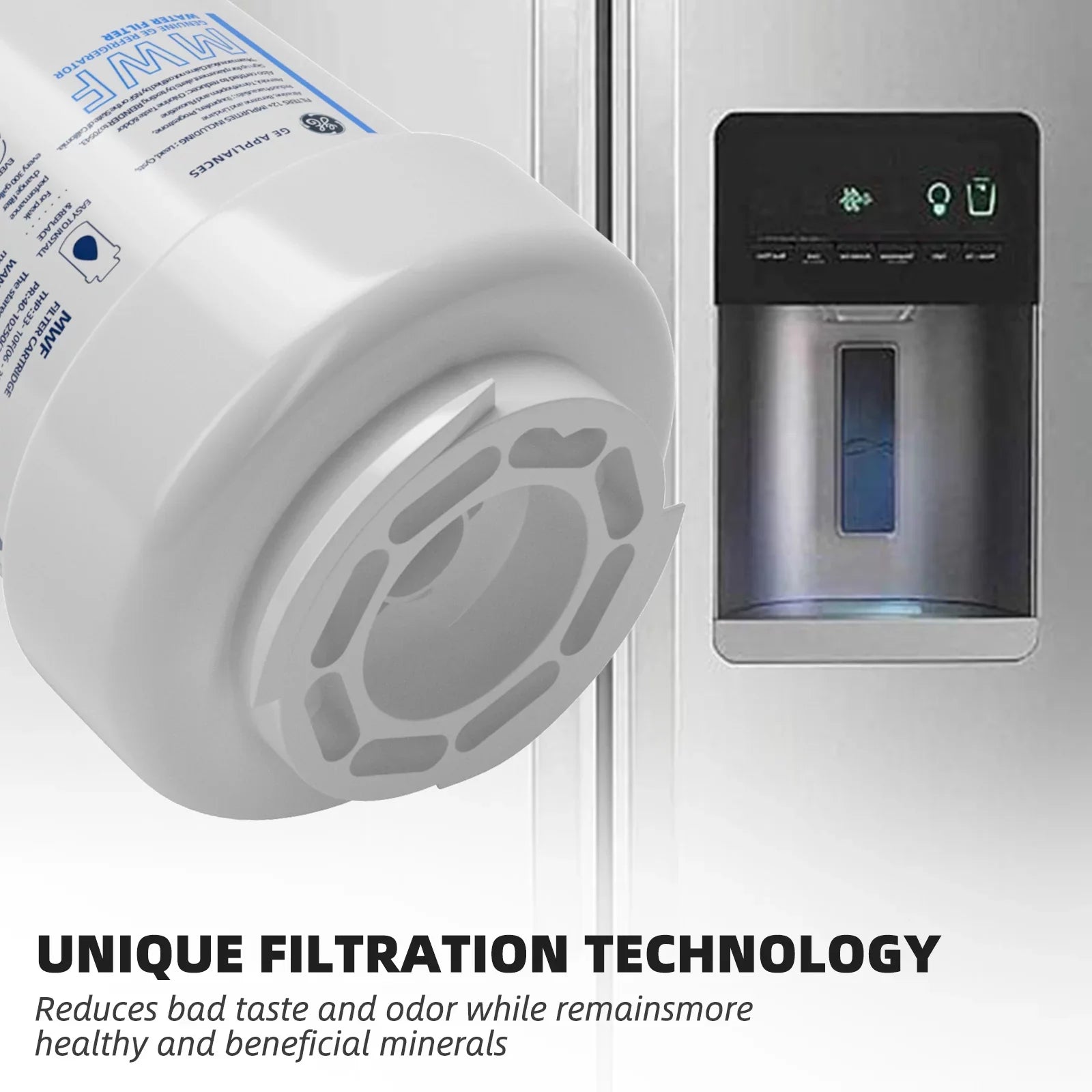6 Pack MWF Refrigerator Water Filter Gentlemen , Compatible with SmartWater MWF, MWFINT, MWFP, MWFA,GWF, GWFA Fridge Water Filter