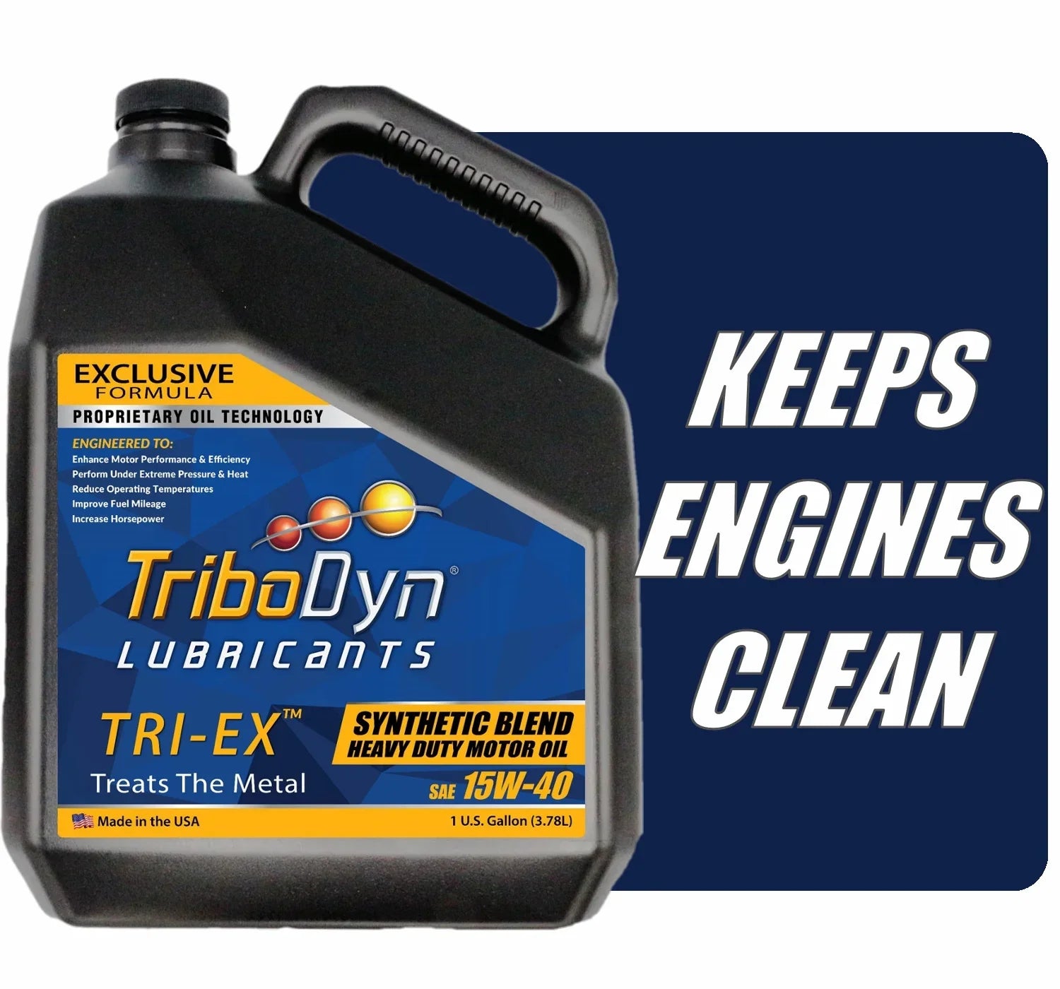 TriboDyn TRI-EX Synthetic Final Point 15W40 Diesel Oil - Gallon Bottle