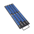 HEMOTON 80 Industrial ABS Socket Wrench Mountable Socket Storage Rail Rack Holder Organize Sliding