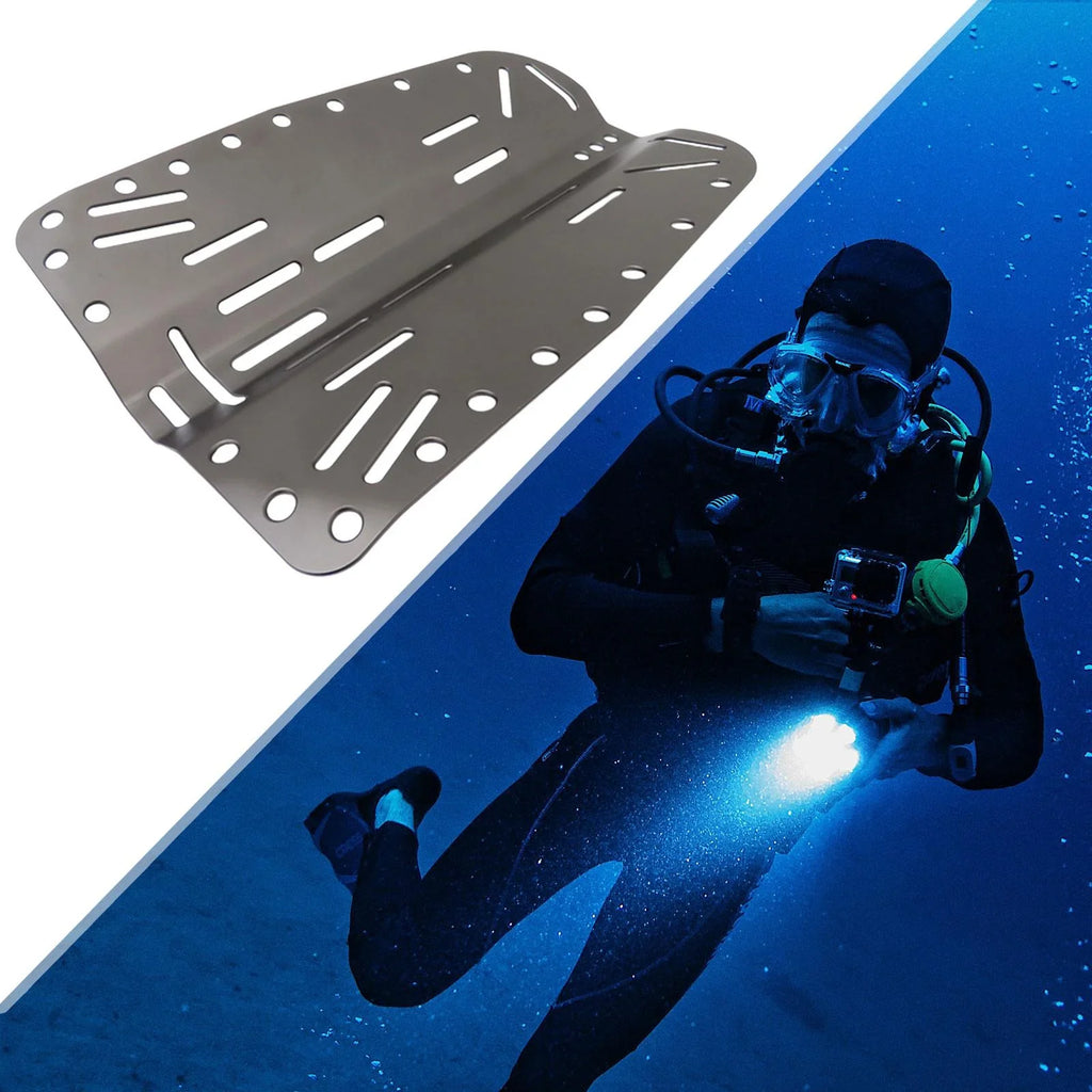 kesoto Diver BCD Gear Scuba Diving Backplate Gentlemen Dive Accessories Plate Underwater Harness Hardware Aluminum Alloy Tech Diving