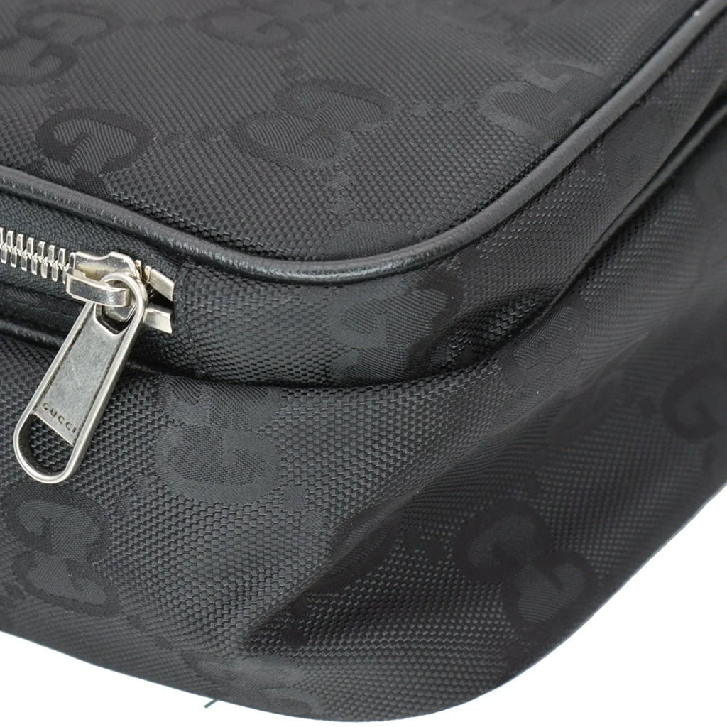 Pre-owned GUCCI Off The Grid GG Monogram Nylon Shoulder Bag Midnight 625858