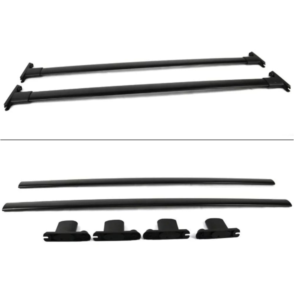For Ford Explorer Police Interceptor Utility Roof Rack Bar 2Pc Midnight Aluminum