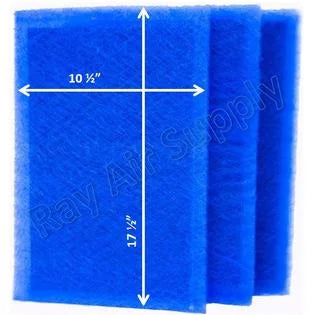 Dynamic Air Cleaner Individuals Filter Pads 12x20 Refills (3 Pack)