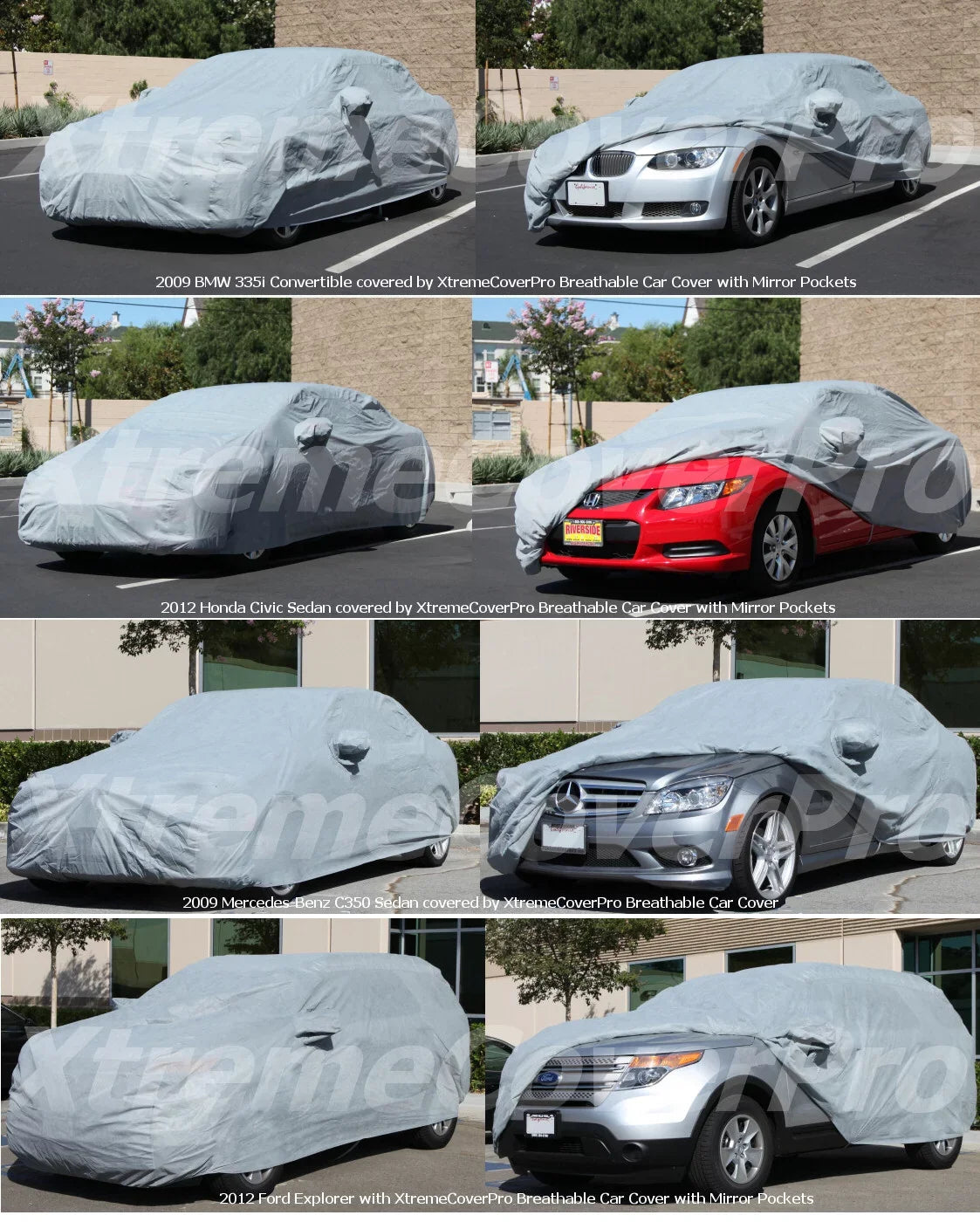 Car Cover fits 2019 2020 Cadillac XT4 XCP XtremeCoverPro Waterproof Silver Series Grey