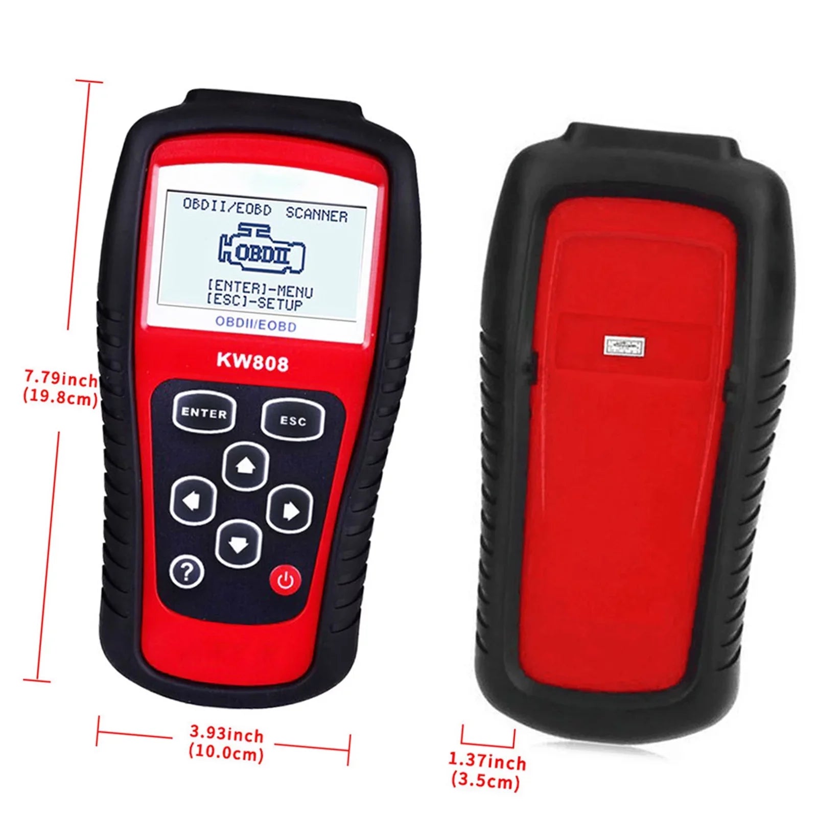 Mixfeer OBDII / EOBD Cars Code Reader and Auto Scanner Detection Decoder KW808