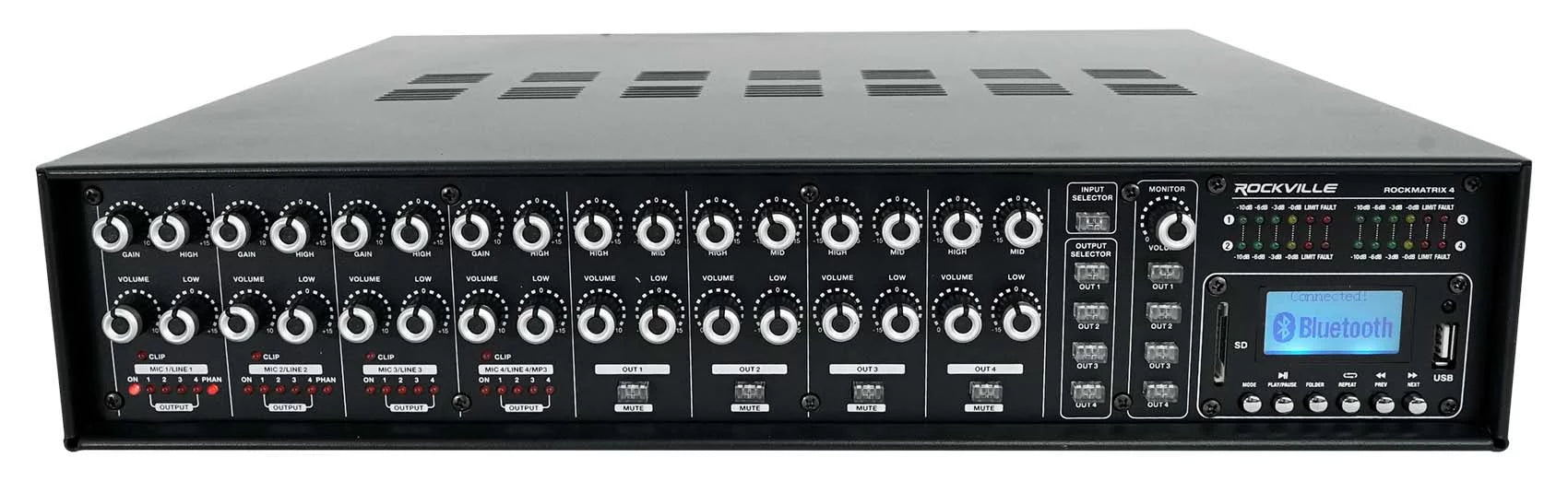 Rockville ROCK MATRIX Multi Room Home Receiver+6) Ceiling+2) Midnight Wall Speakers