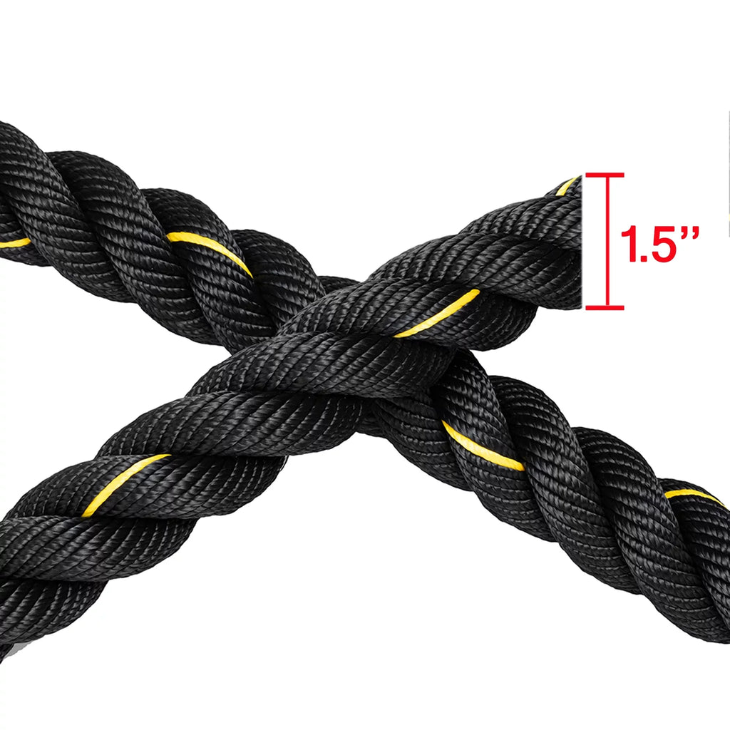 NK 49.2ft Length, Heavy Jump Rope Skipping Rope Workout Battle Ropes Total Body Workouts Power Improve Strength Building Muscle for Gentlemen