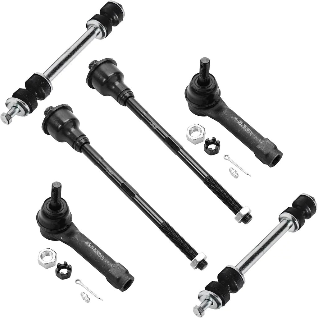 Detroit Axle - 4WD Front Wheel Hubs Control Arms Suspension Kit + 24pc Lugnuts w/Keys Individuals for 2000-2006 Tahoe Escalade Silverado Sierra 1500