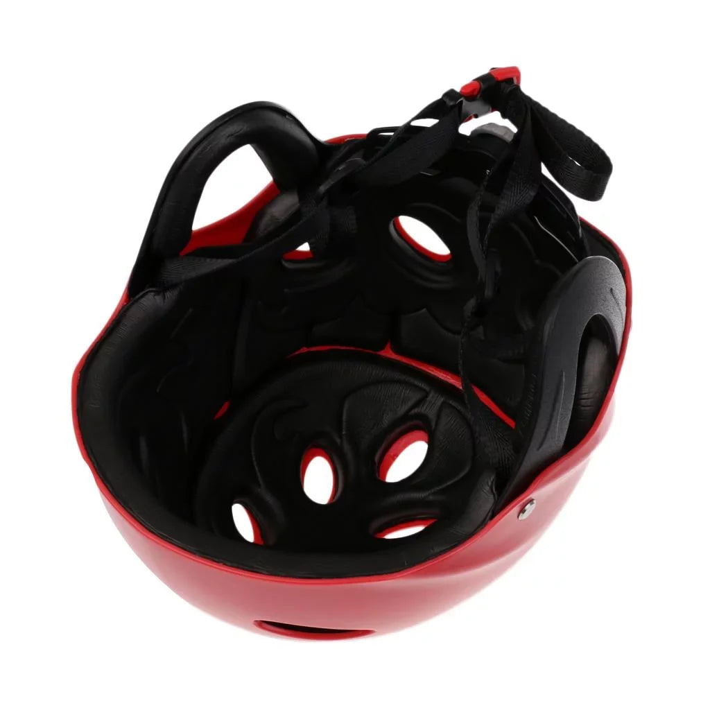 Helmet Head Impact Hard Cap for Wakeboard Kayak Canoe Surfing Water Sports Tow Sports - Red